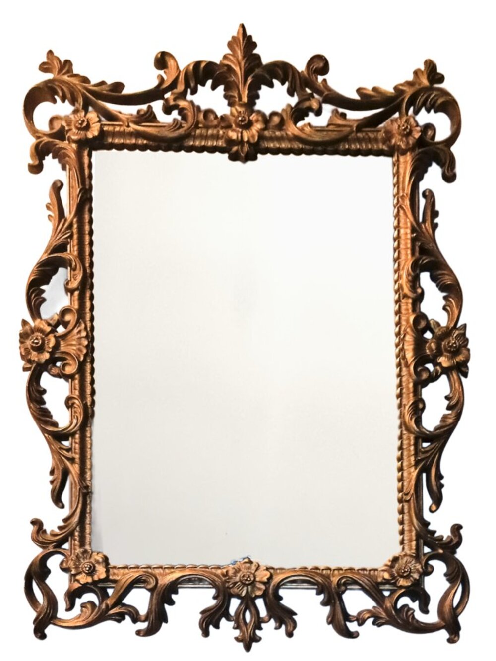 MID-CENTURY VINTAGE TURNER WALL ACCESSORY P100 GOLD HOLLYWOOD REGENCY MIRROR EUC